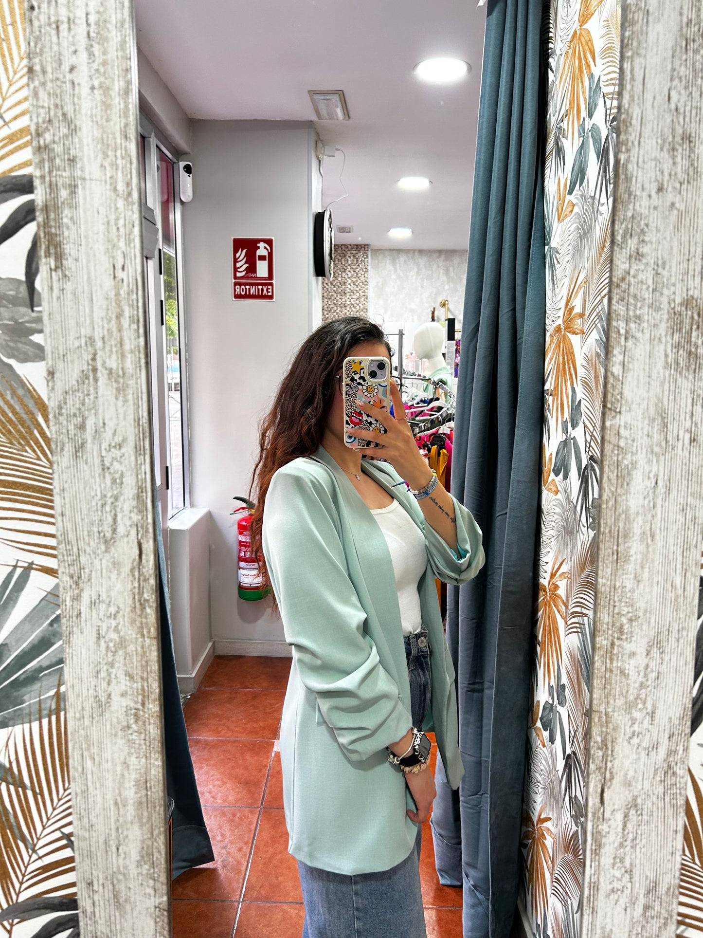 Blazer azul agua