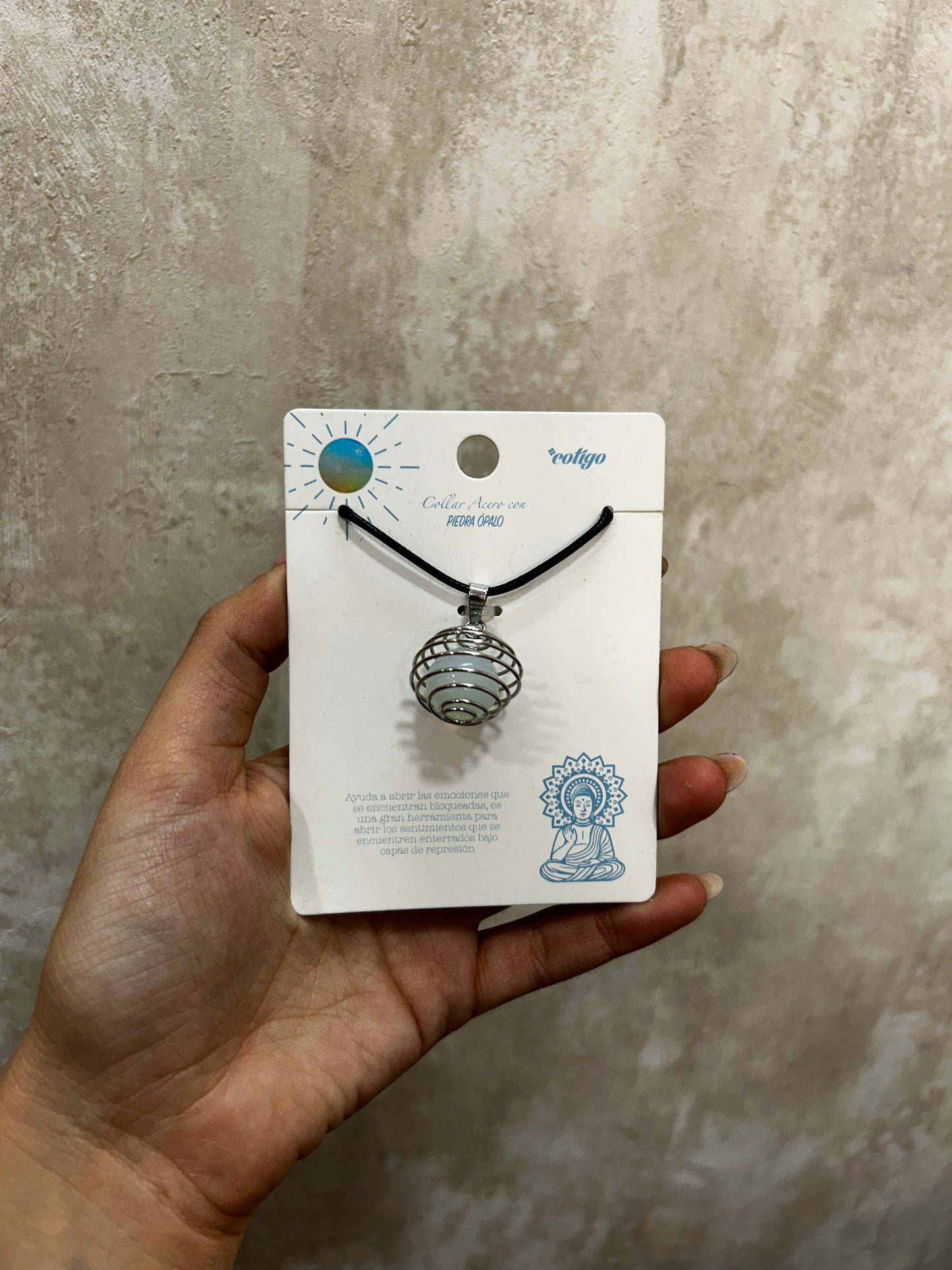 Collar piedra ópalo