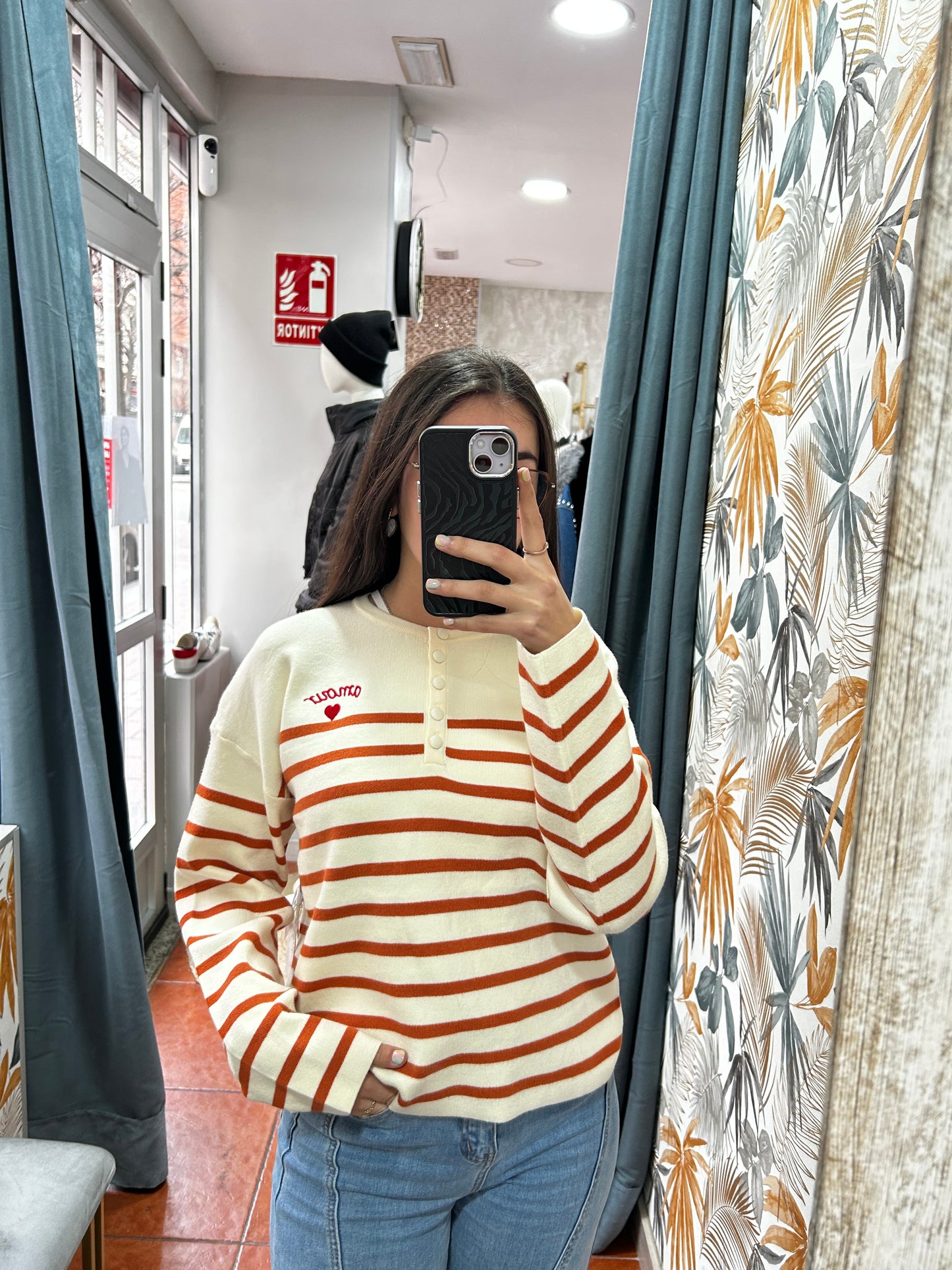 Jersey rayas naranjas