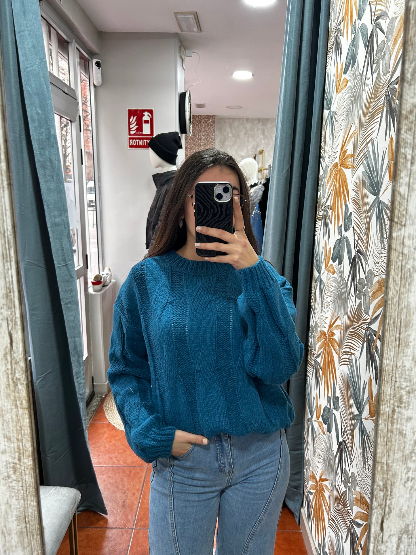 Jersey ochos azul