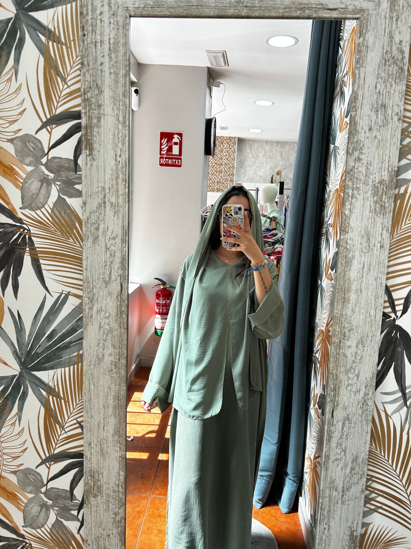 Vestido largo verde