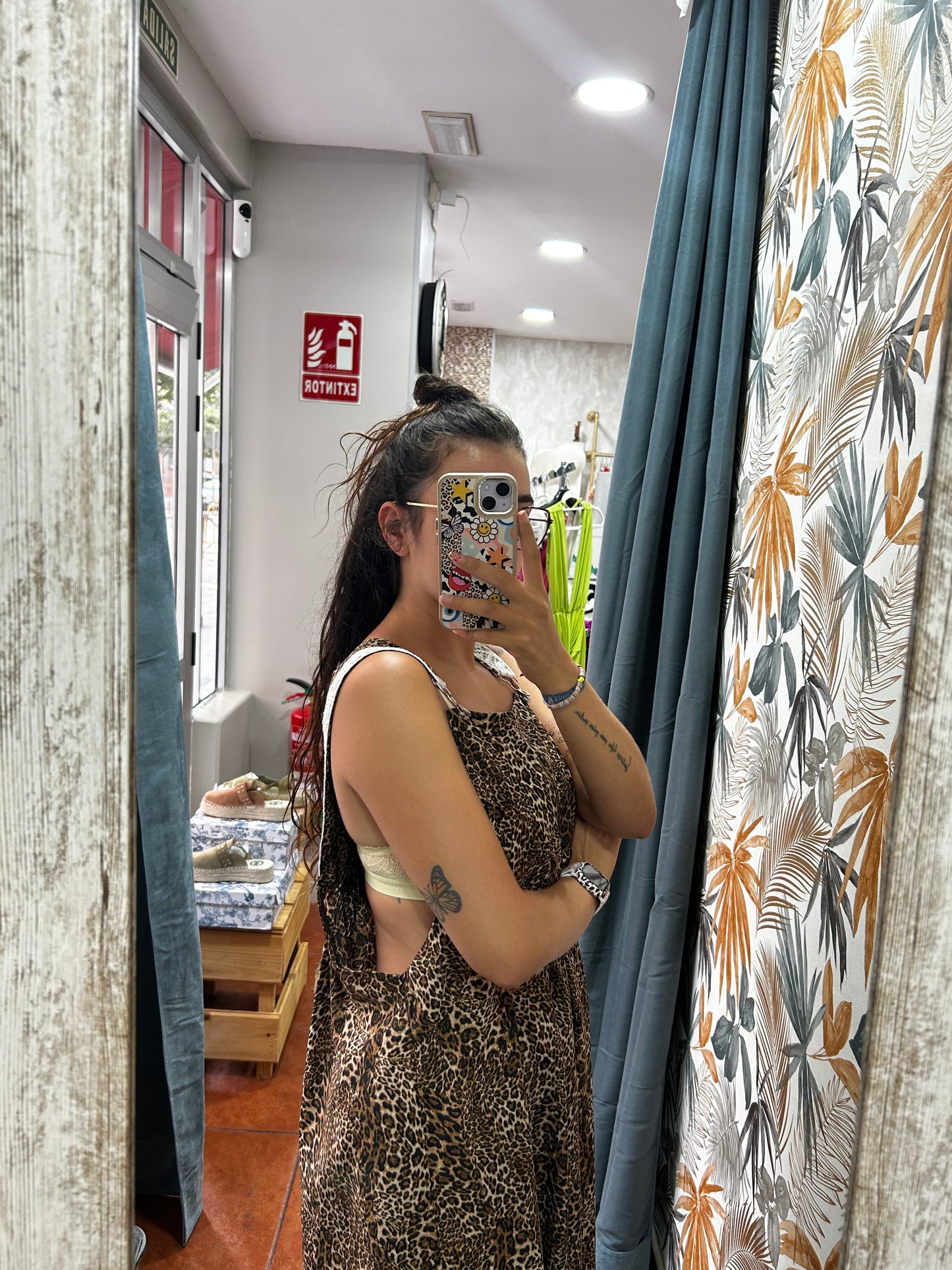 Vestido peto leopardo