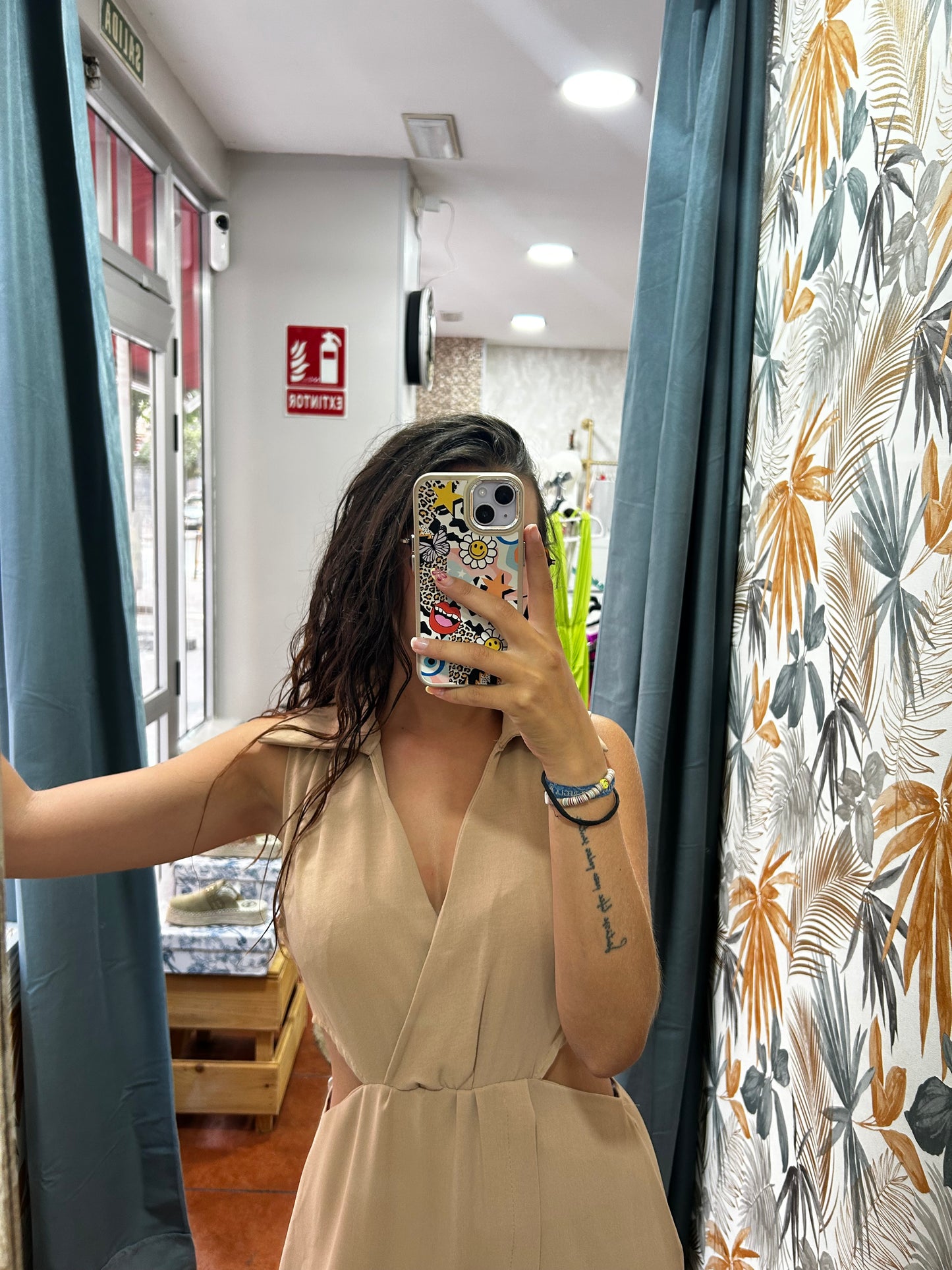 Vestido marrón polo