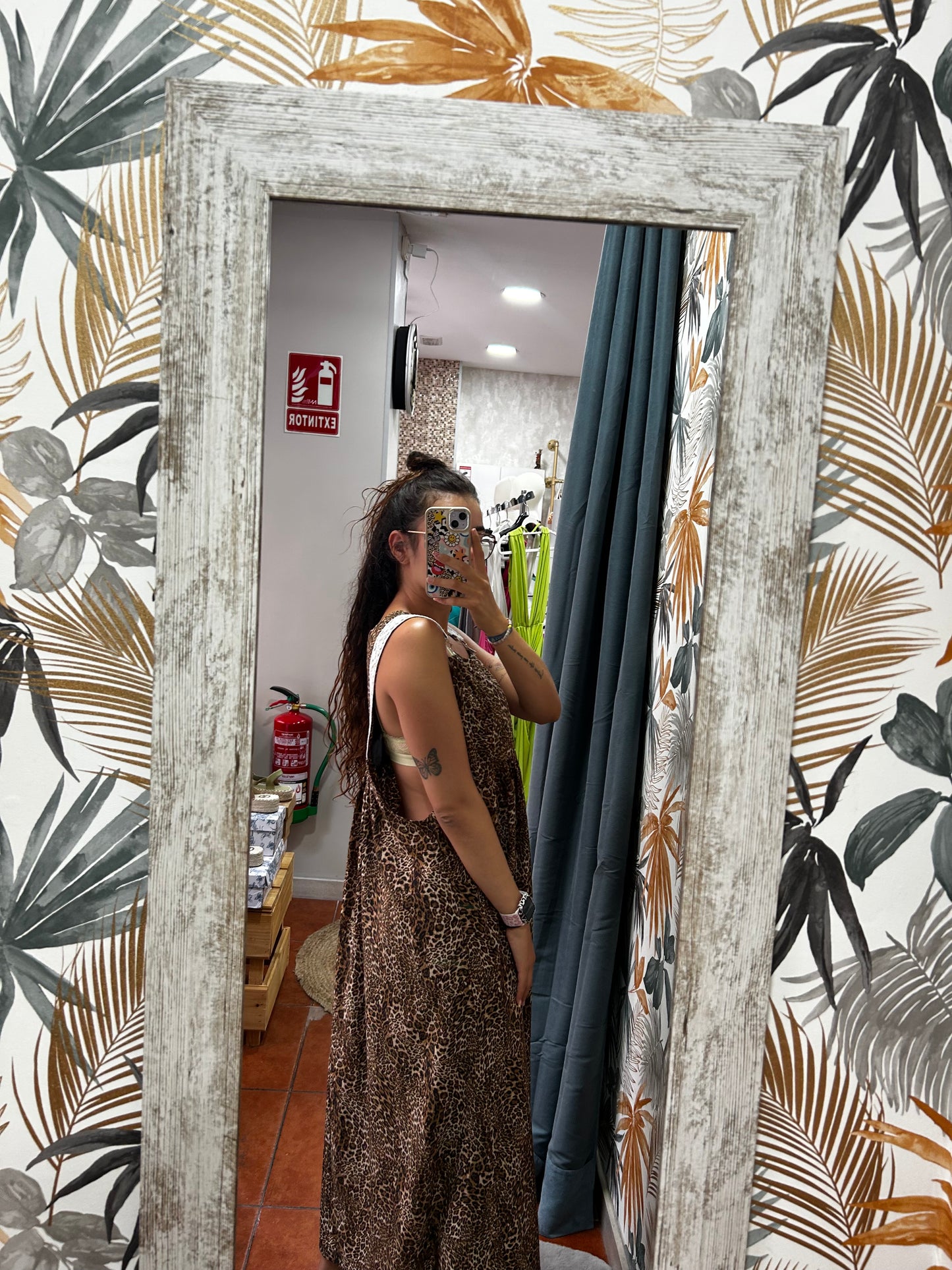 Vestido peto leopardo