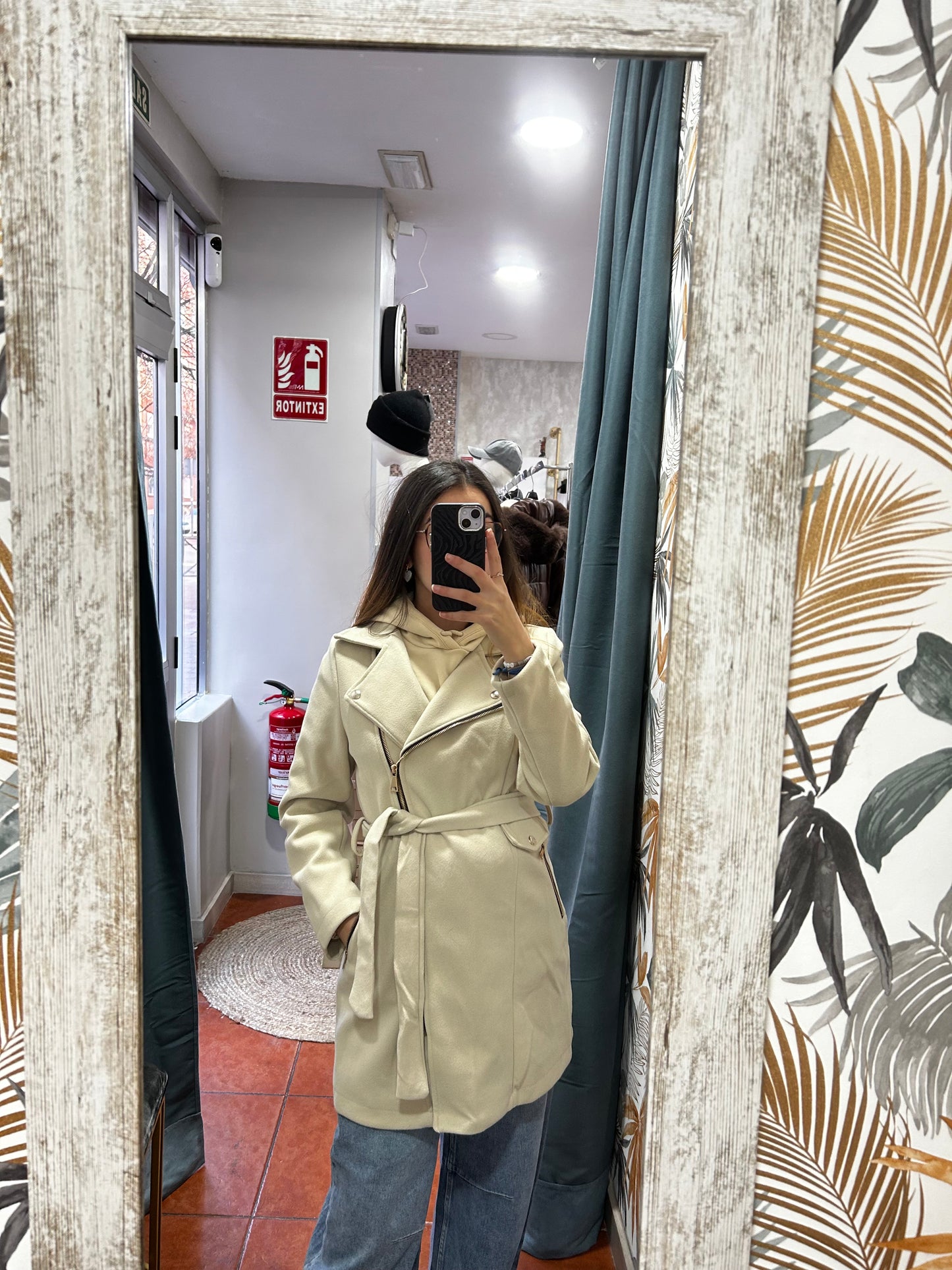 Gabardina paño - cruda