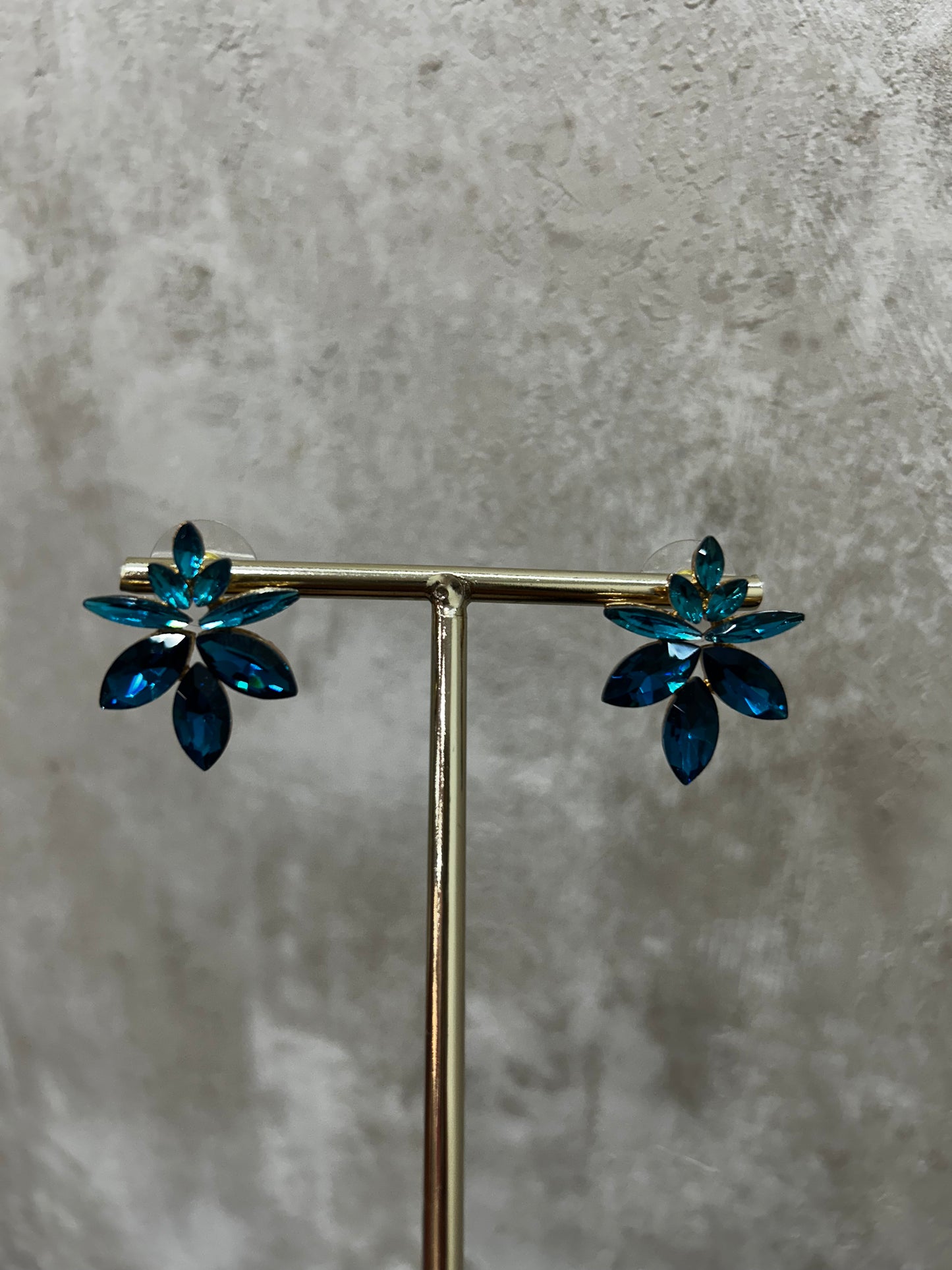 Pendientes brillos turquesa