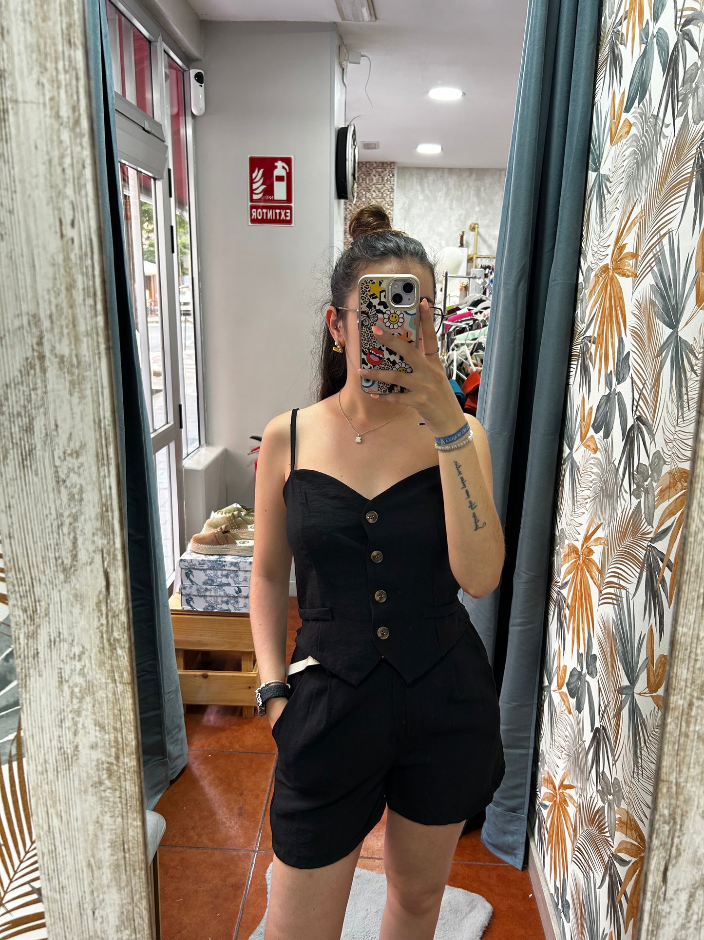 Conjunto Natalia - negro