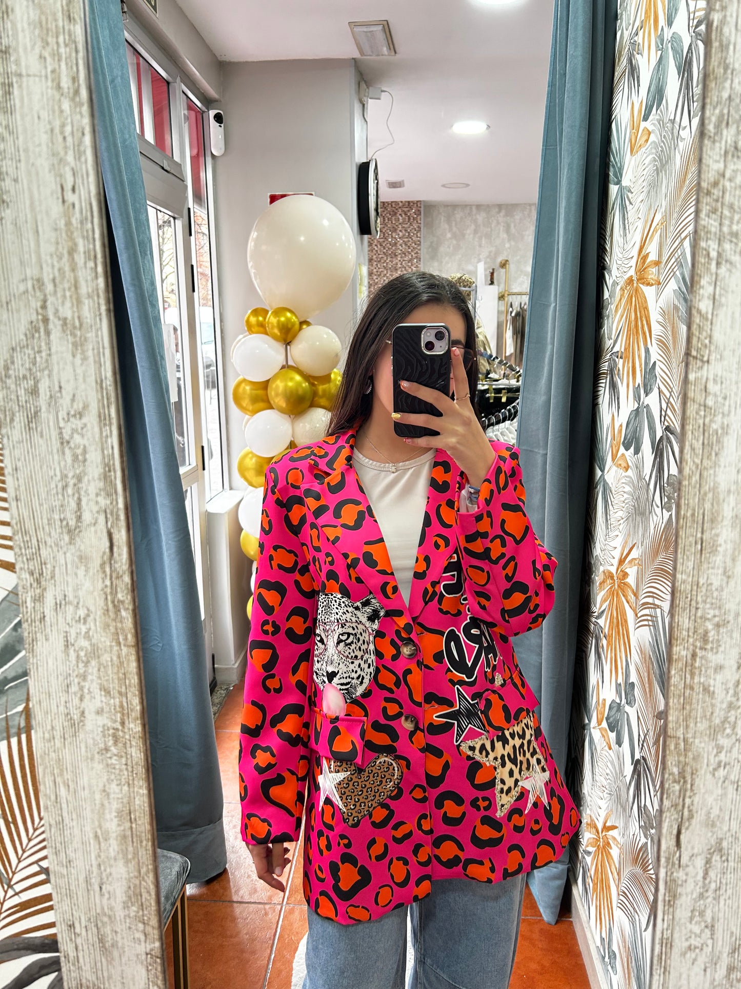 Blazer guepardo espalda