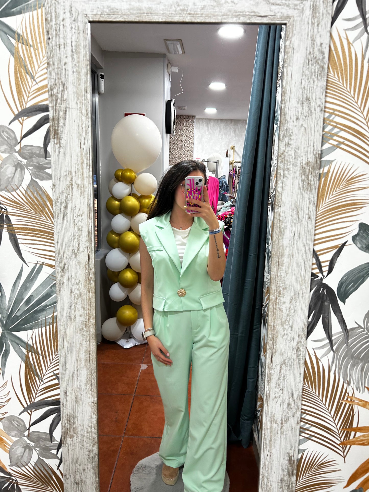Conjunto Lorena - verde agua