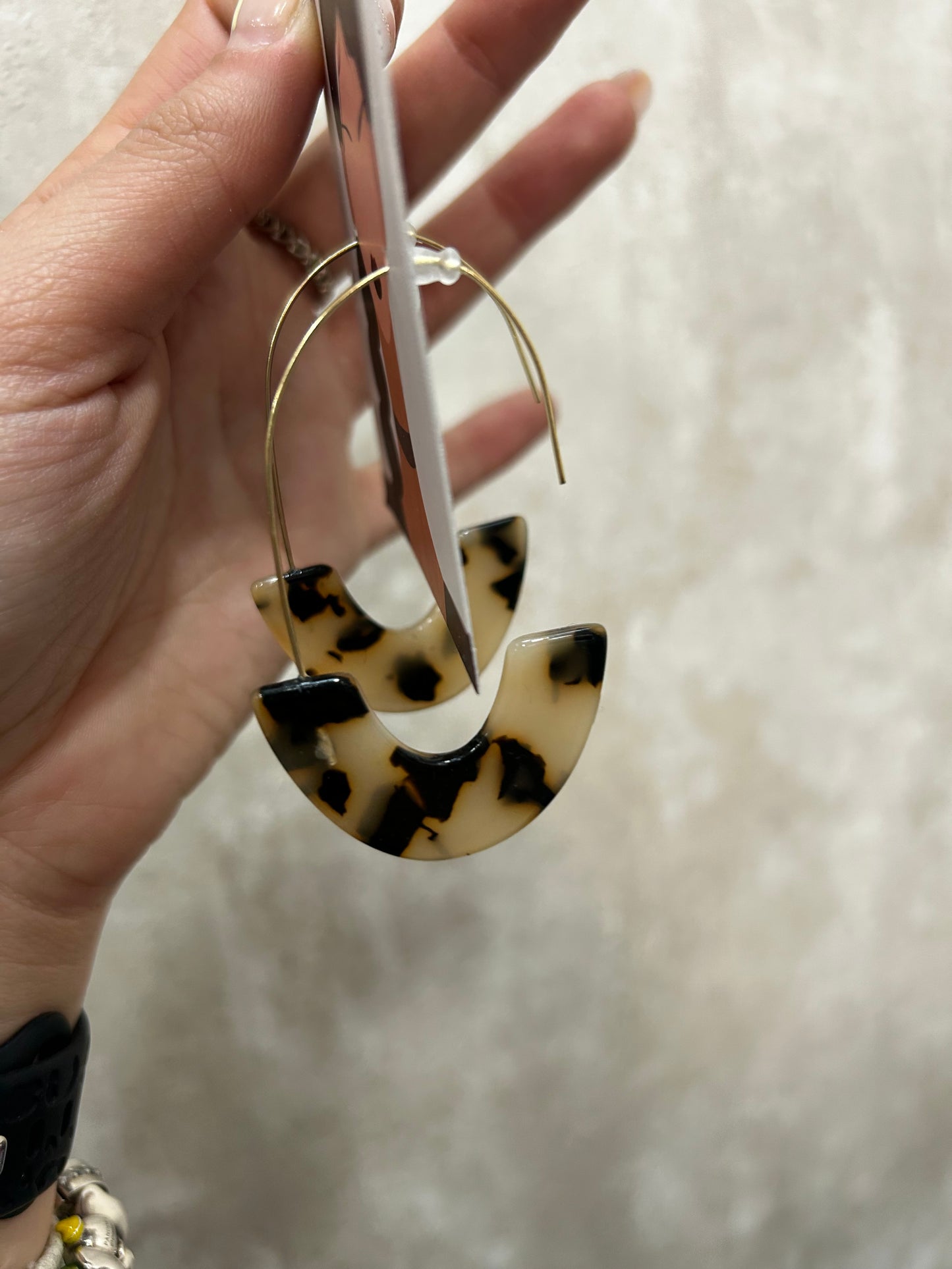 Pendientes aro leopardo