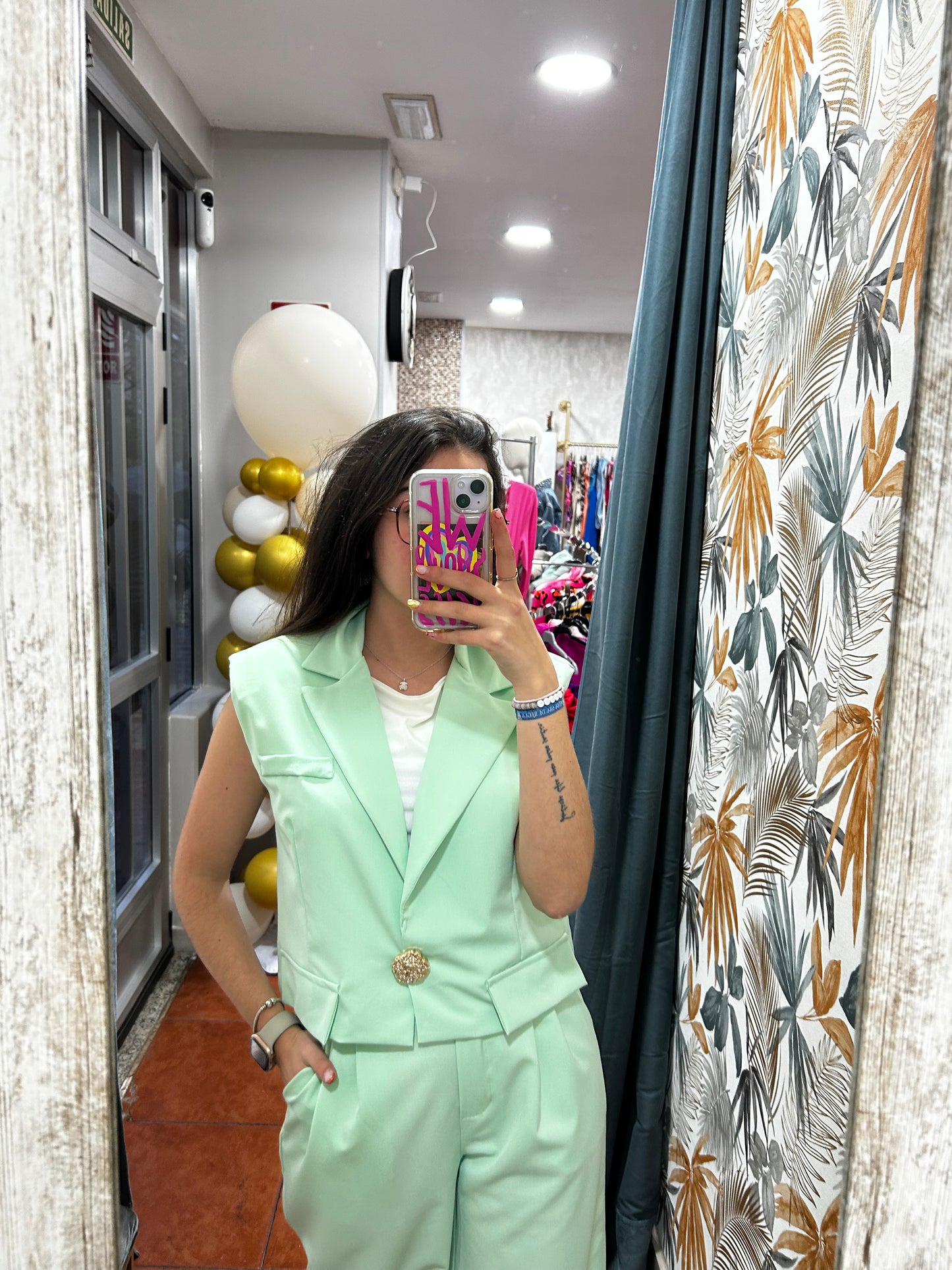 Conjunto Lorena - verde agua