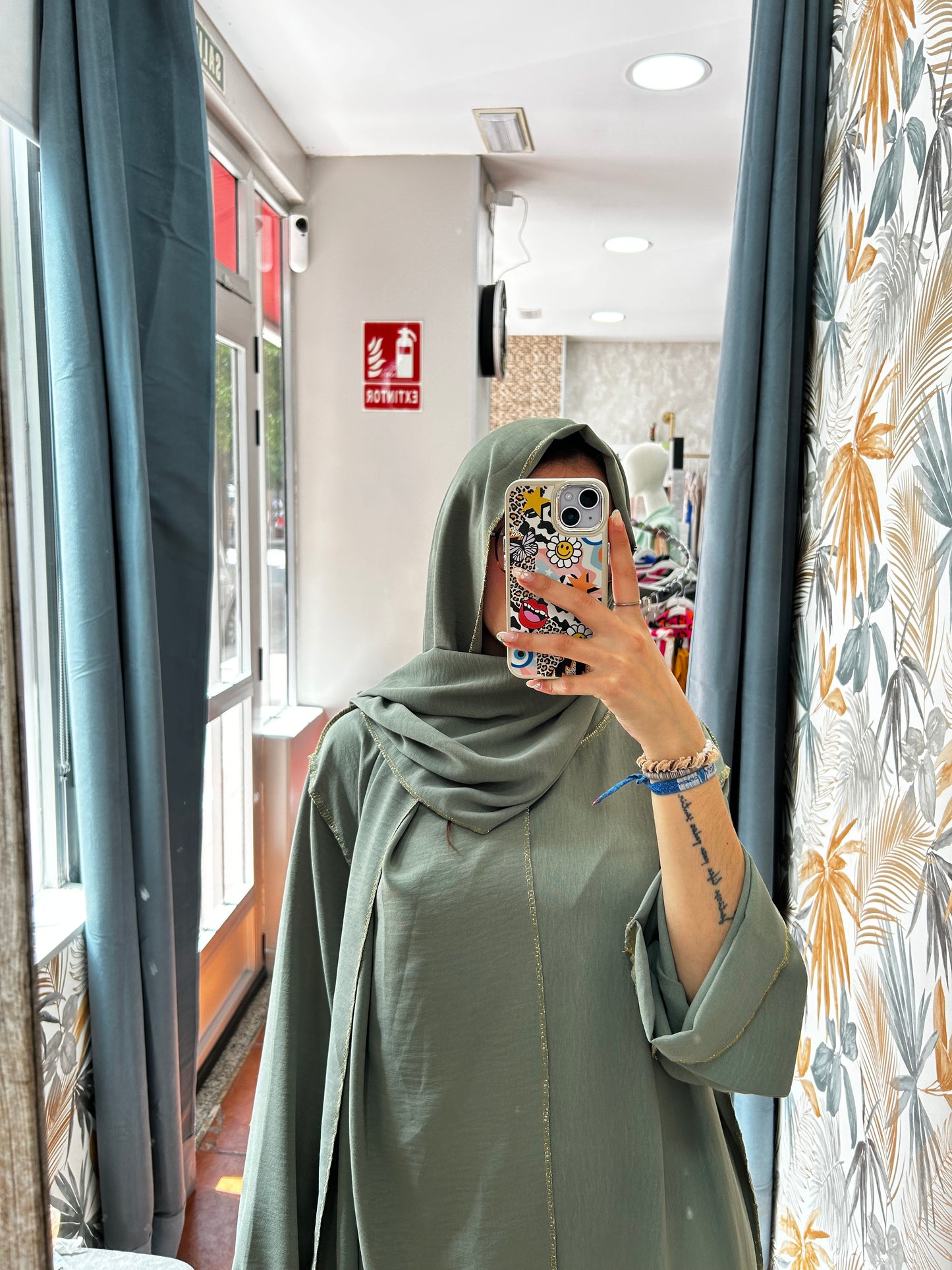 Vestido largo verde