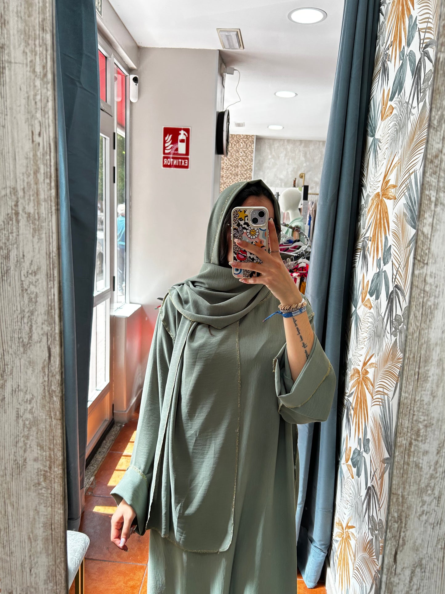 Vestido largo verde