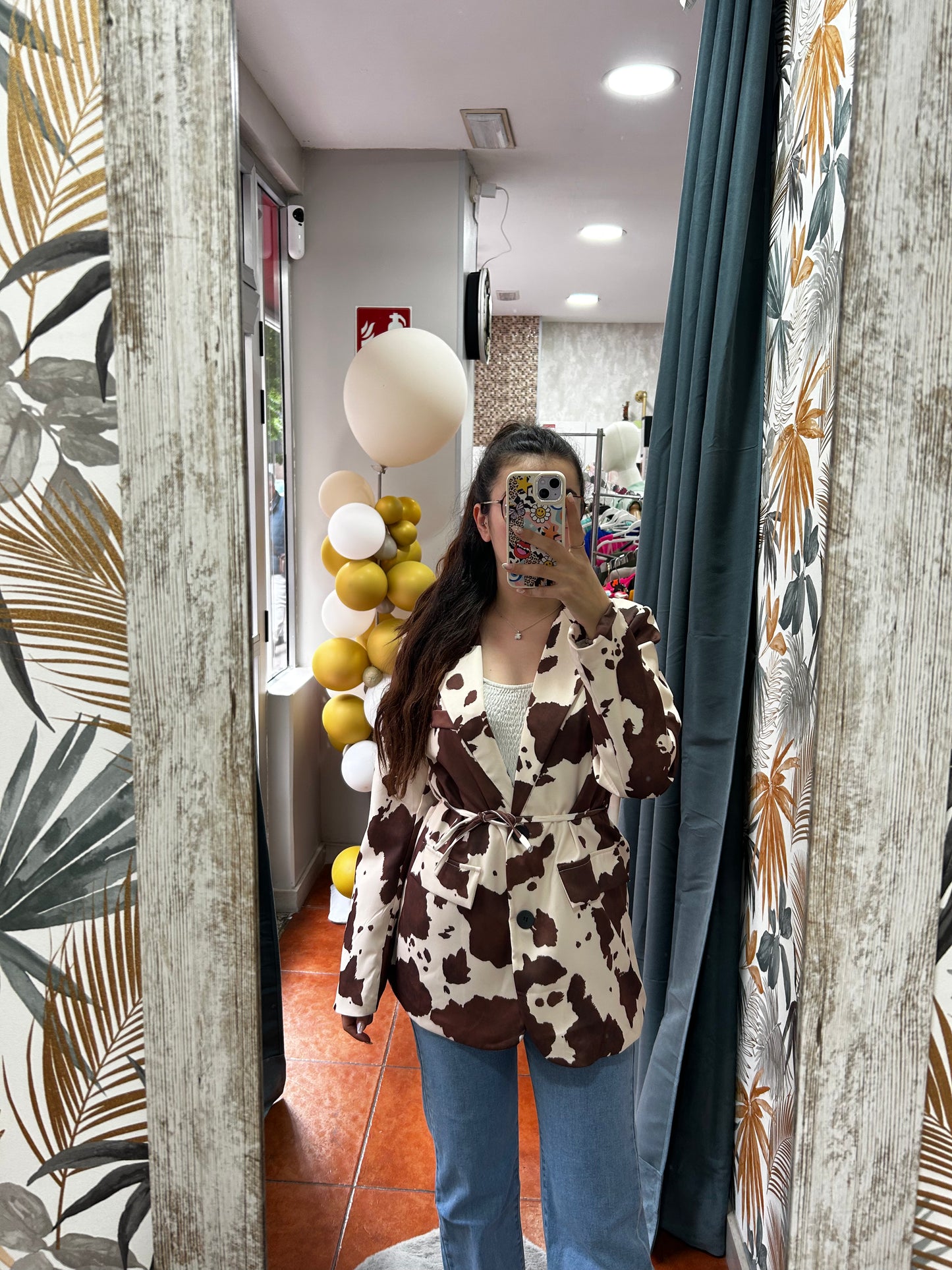 Blazer vaca marrón