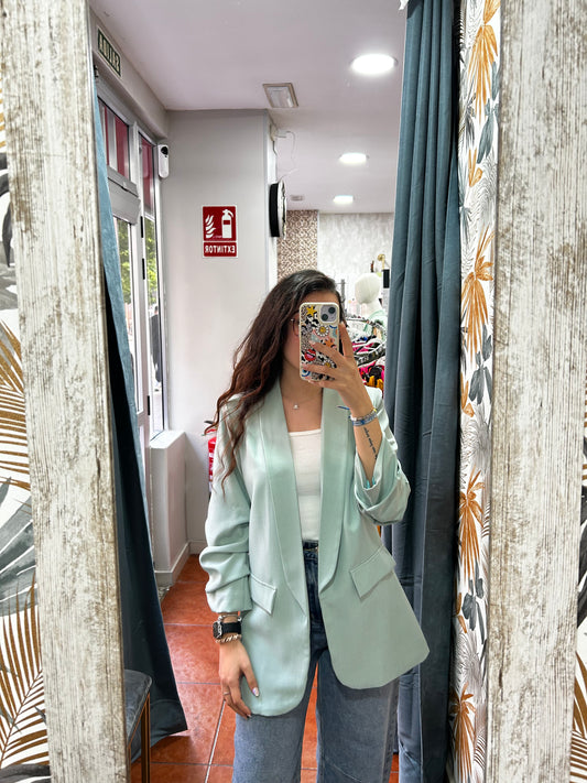Blazer azul agua