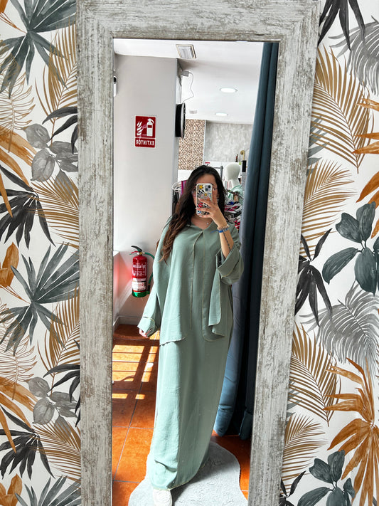 Vestido largo verde