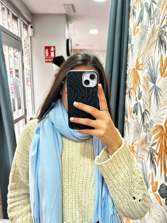 Bufanda azul bebe
