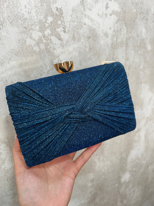 Bolso brillo azul