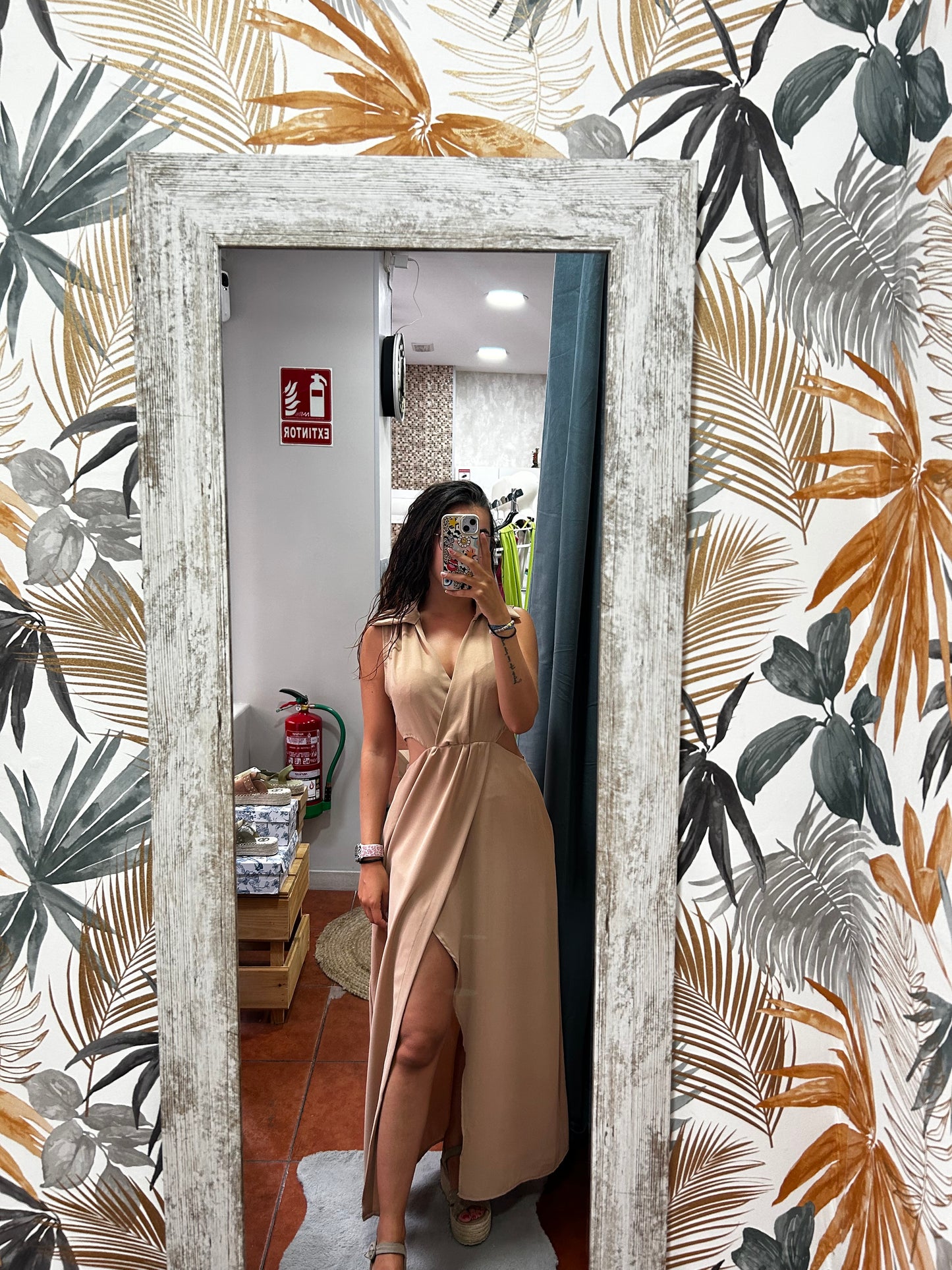 Vestido marrón polo