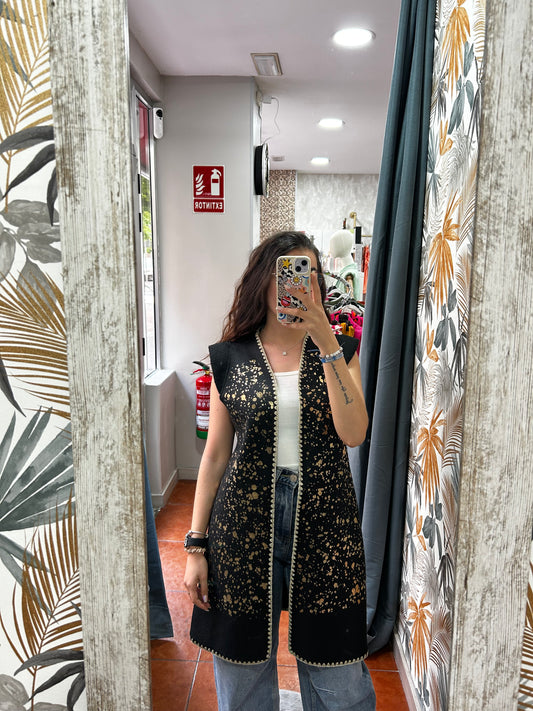 Chaleco manchas negro