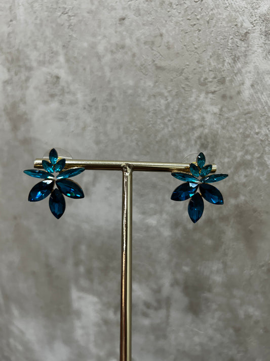 Pendientes brillos turquesa
