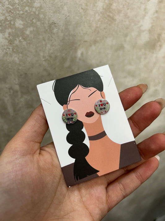 Pendientes I Love u mum