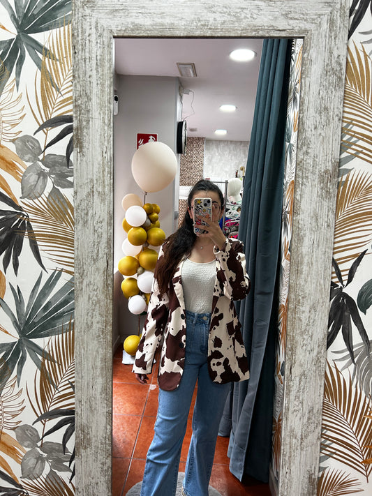 Blazer vaca marrón